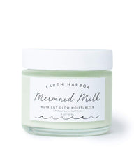 Earth Harbor Mermaid Milk: bouteille et étiquette, hydratation légère prête à l’emploi.
