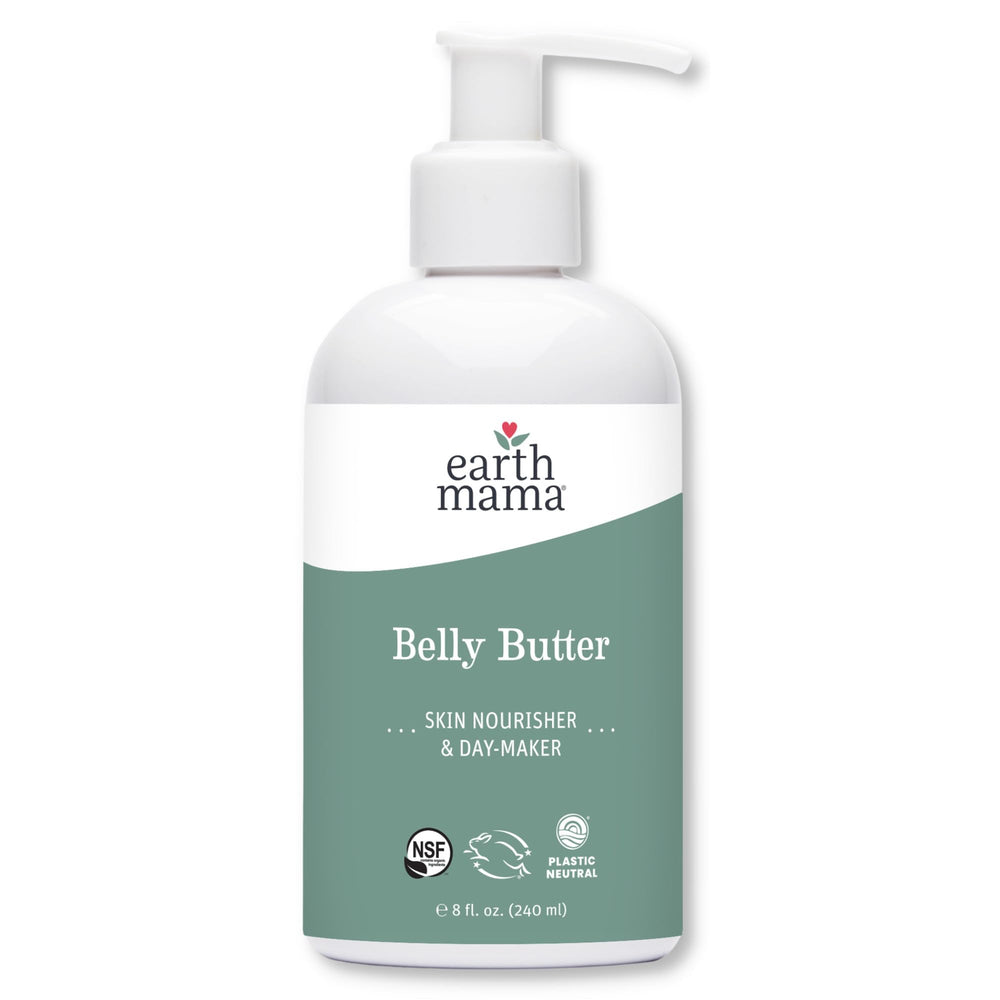 Earth Mama Belly Butter, bouteille 8 oz, hydratation durable du ventre