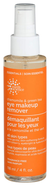 Earth Science démaquillant yeux camomille-thé vert, nettoyage en douceur du regard