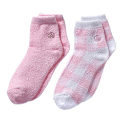 Earth Therapeutics Aloe Socks, motif Rose Carreaux, confort enveloppant.