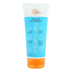 Earth Therapeutics Masque cheveux Olive Avocat – bouteille montrant texture nourrissante.