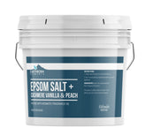 Earthborn Elements sel Epsom cashmere vanille pêche pour bain relaxant.