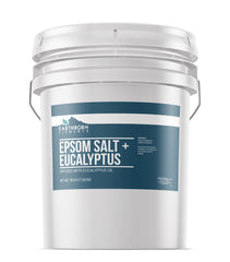 Earthborn Elements sel d'Epsom à l'eucalyptus dans le seau 5 galons, bain apaisant
