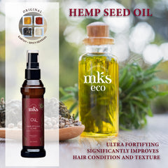Earthly Body MKS Eco Oil Original: cheveux lisses et brillants après application