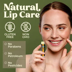 Earth's Daughter baume lèvres citron SPF 15 utilisé au quotidien