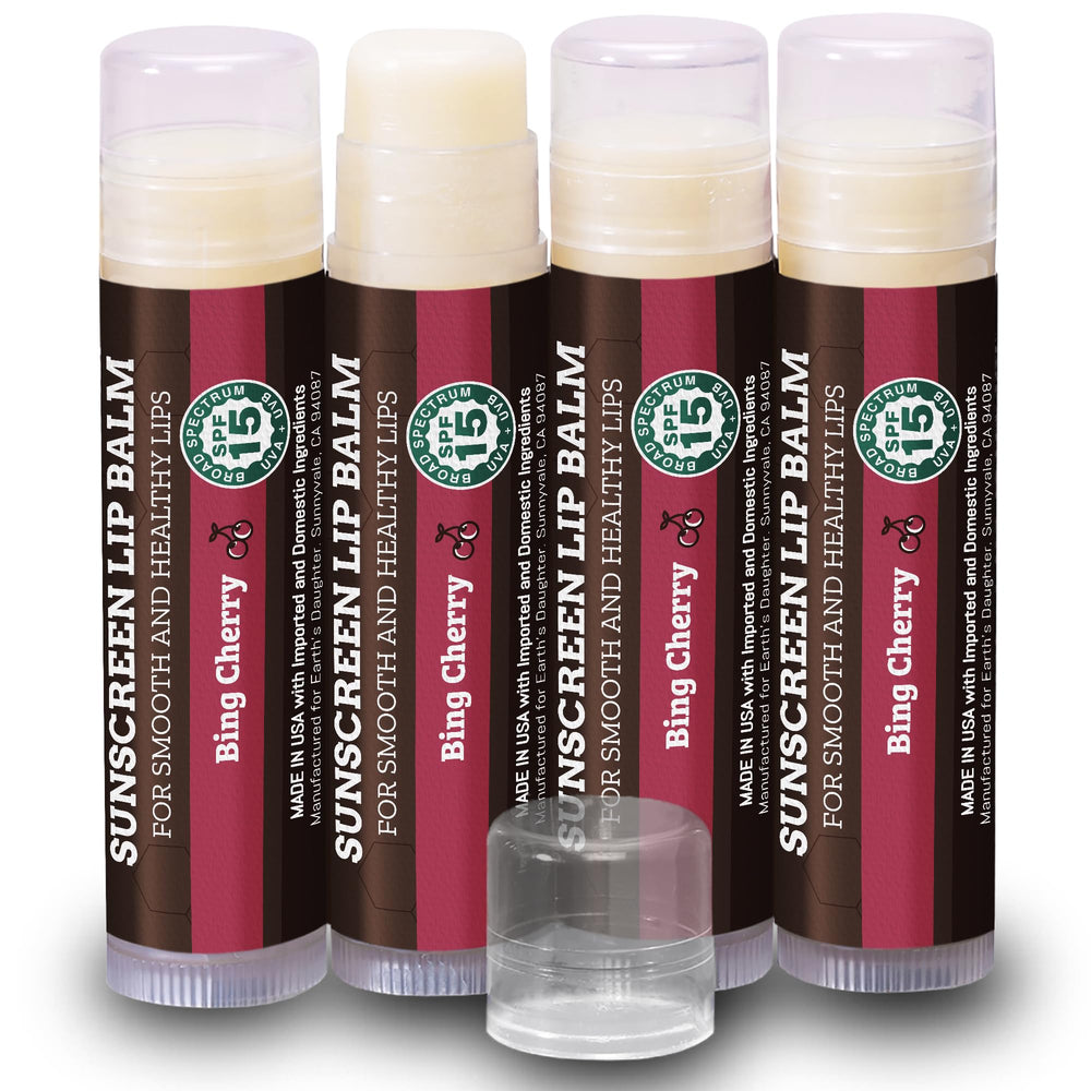 Earth's Daughter baume lèvres SPF15 cerise – protection solaire légère et hydratation durable