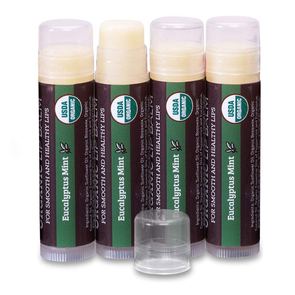 Earth's Daughter baume lèvres bio eucalyptus menthe, hydratation durable pour lèvres sèches.