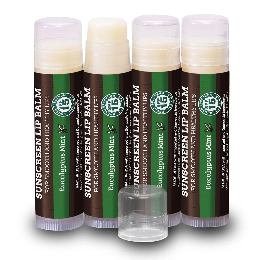 Earth's Daughter baume lèvres eucalyptus menthe, protection UV et hydratation quotidienne