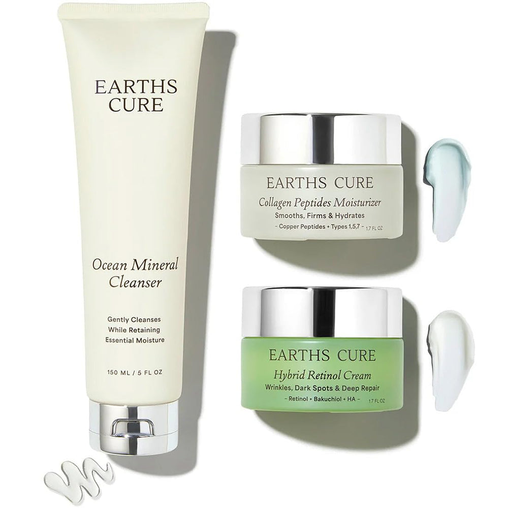 EarthsCure routine 3 etapes visage: hydratation et douceur accrues.