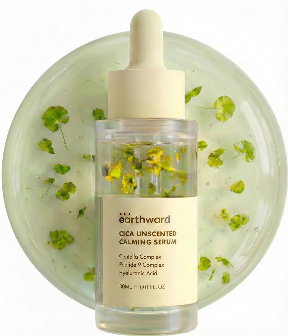 Earthward Centella Serum 494ppm apaise rougeurs et irritations.