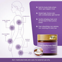 Easment balm applied underarm demonstrates smooth, mess-free use.