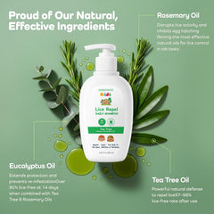 Easment shampoo bottle with tea tree, rosemary and eucalyptus blend