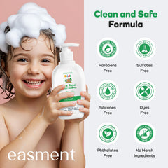 Easment white peach scent shampoo adds a kid-friendly fragrance