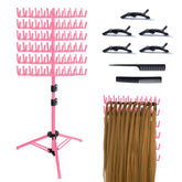 Porte-tresses Eastdone debout avec 144 crochets pour organiser les extensions.