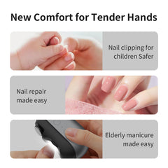 Easy Clip tête inclinée ergonomique pour plus de confort.