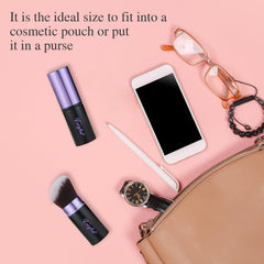 Easyhut pinceaux kabuki rétractables avec tête angulée, offre une application précise pour blush.