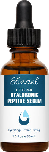Ebanel Hyaluronic Serum bottle with dropper for deep hydration