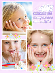 EBANKU 78PCS coffret cadeau ongles presse enfants, emballage élégant
