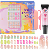 EBANKU kit ongles enfants 78 pièces pour DIY à domicile.