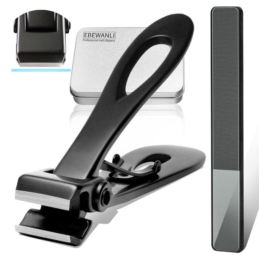 EBEWANLI coupe-ongles droit 17mm ouverture, coupe nette pour ongles épais