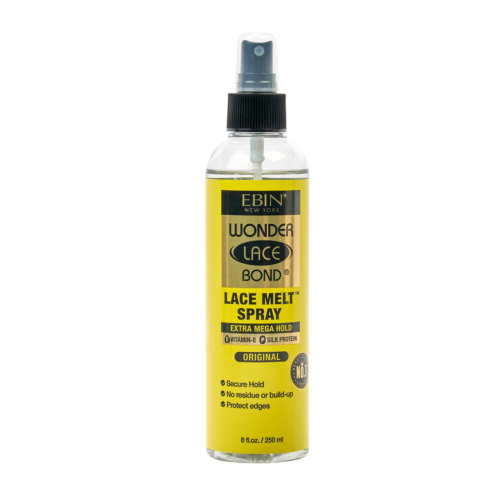 EBIN NEW YORK Wonder Lace Bond Melt Spray, fusion rapide de la dentelle pour un fini naturel.