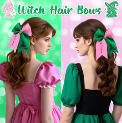 Pinces sorcière brillantes rose et vert d’Eboozone pour un look glamour.