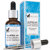 Sérum hyaluronique Eclat Skincare dans le flacon, hydratation en profondeur.