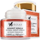 Eclat Skincare crème-nuit-retinol: rituel nocturne pour peau lisse et hydratée.