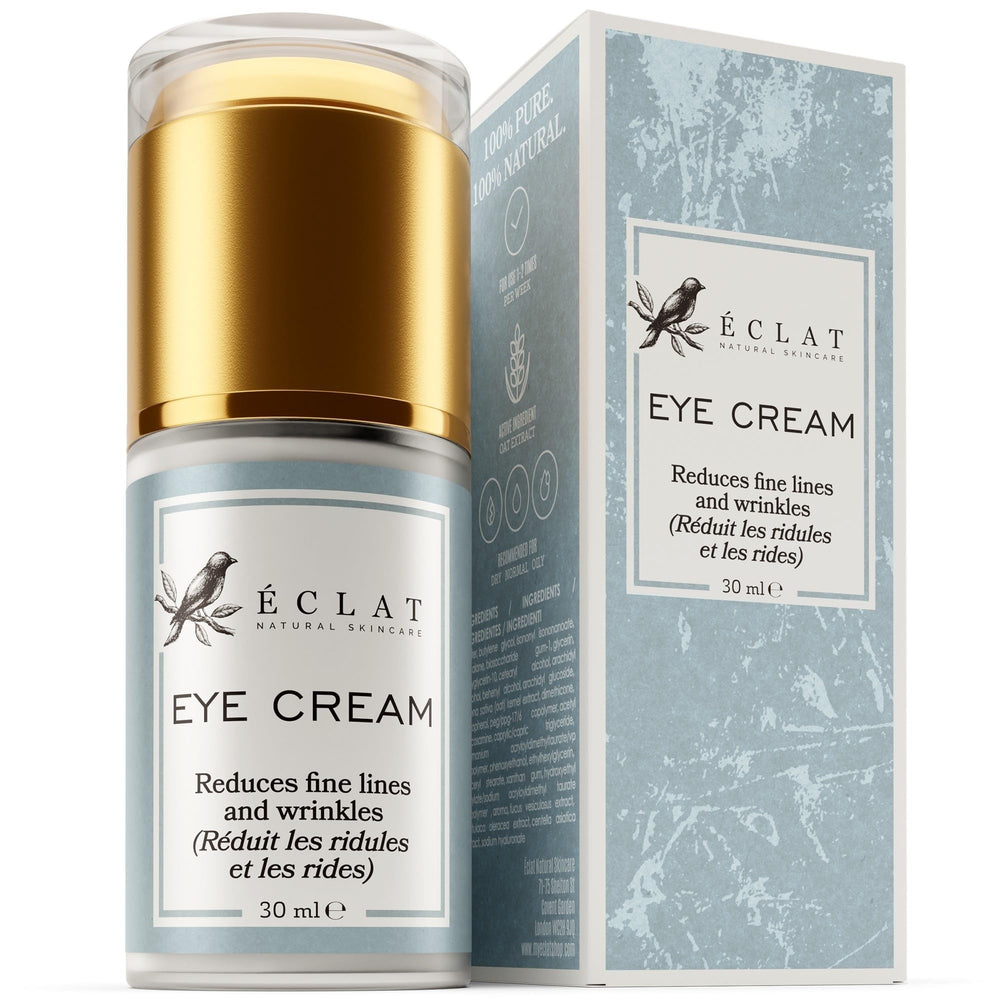 Flacon Eclat Skincare pour le contour des yeux, hydratation durable.