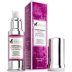 Eclat Skincare – sérum yeux, flacon compact, hydratation ciblée pour les cernes et ridules.