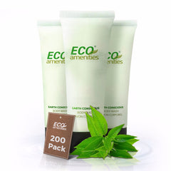 Gel douche Eco Amenities format voyage 1oz, pratique pour les déplacements.