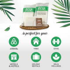 Savon hôtel ECO amenities 400 morceaux, lot pratique pour établissements