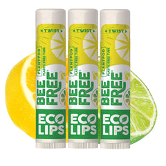 Eco Lips Lemon Lime, emballage zéro plastique et hydratation durable des lèvres.