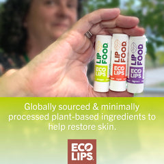 Éco Lips Lip Food Nourish citron-spiruline, hydratation délicate des lèvres