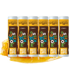 Eco Lips Mongo Kiss lot de 6 batons vanille miel pour hydratation quotidienne