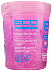 Gel coiffant Eco Style hydratant pour cheveux souples et sans frisottis.
