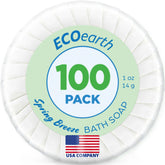 EcoEarth Savon hôtel Spring Breeze, format 28 g, lot de 100 – pratique pour les chambres.