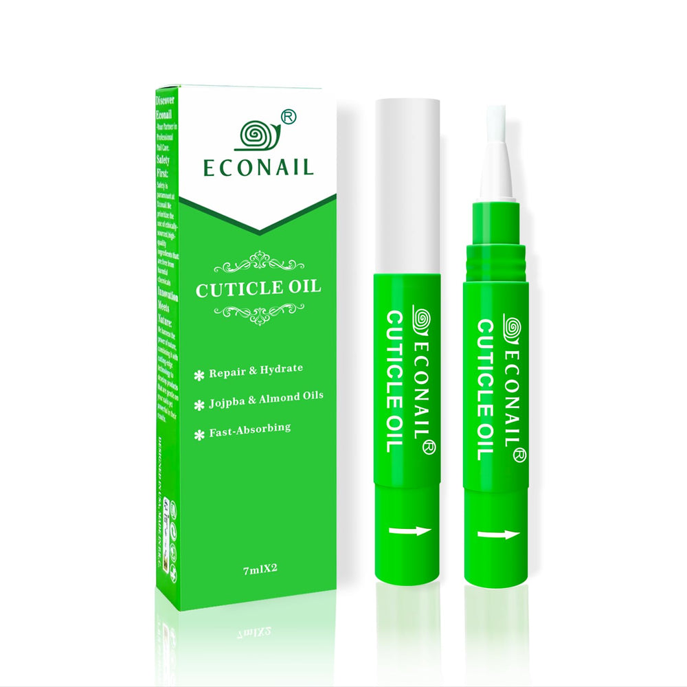 Econail huile-cuticule stylo-pack deux pour soin précis des cuticules.