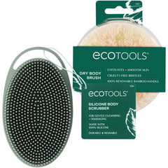 Brosse EcoTools pour le corps sèche stimule la circulation et exfolie en douceur.