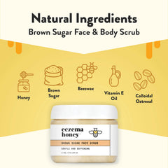 ECZEMA HONEY hydratant-visage-scrub-vitamine-a apporte une hydratation légère.