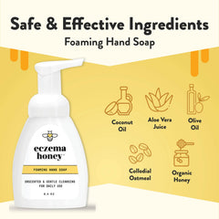 ECZEMA HONEY – Texture mousse légère et agréable pour le lavage.
