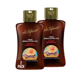 Eda Taşpınar travel-size intense tanning oil bottle ready for outdoor sun and quick bronze look
