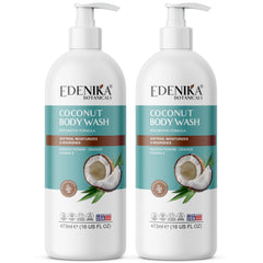 EDENIKA BOTANICALS bain coco flacon: hydratation durable pour la peau