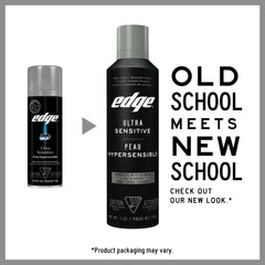 Edge gel de rasage, application sur peau sensible, confort accru pendant le rasage.
