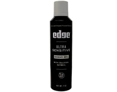 Edge Gel de rasage Ultra Sensible texture avoine colloïdal apaise et hydrate.