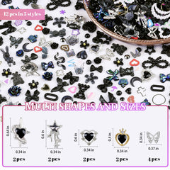 Charms résine papillon editTime motifs papillon pour art ongulaire estival