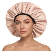 Edoneery cap-douche extra-large protège les cheveux pendant la douche.