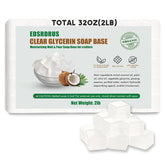 EDSRDRUS base savon glycérine transparente ; cubes pratiques pour découper facilement