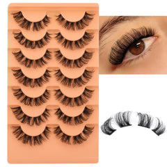 Application facile des cils Eefofnn en grappes pour un maquillage rapide.