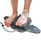 Efforest tapis gommage pieds douche pierre ponce, exfolie et adoucit les pieds sous la douche